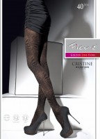 Fiore - Trendy patterned tights Cristine 40 DEN Fiore - Trendy patterned tights Cristine 40 DEN