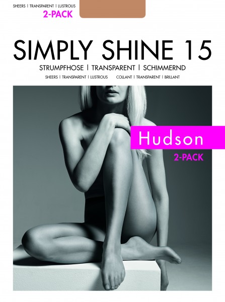 Hudson Simply Shine 15 - 2 Pack! - Collant 15 denari lucido