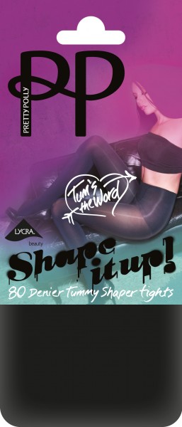 Pretty Polly Shape It Up 80 denier Tummy Shaper collant
