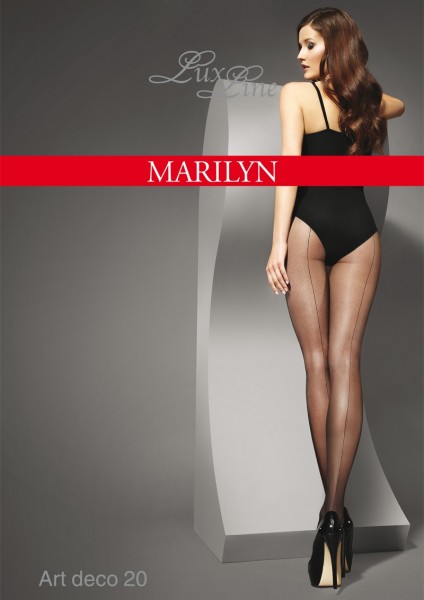 Marilyn - Collant 20 denari con riga dietro