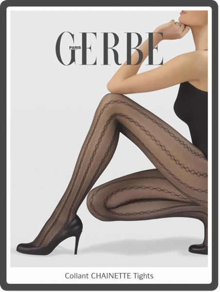 Gerbe - Elegant tights with extravagant cable pattern Chainette