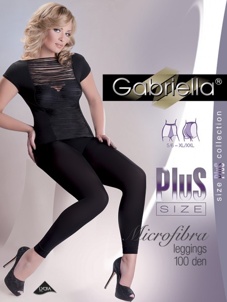 Gabriella - Opaco plus size fuseaux Microfibra 100 DEN