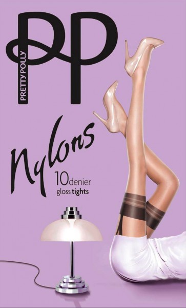Pretty Polly - Nylons 10 denier gloss mock suspender collant