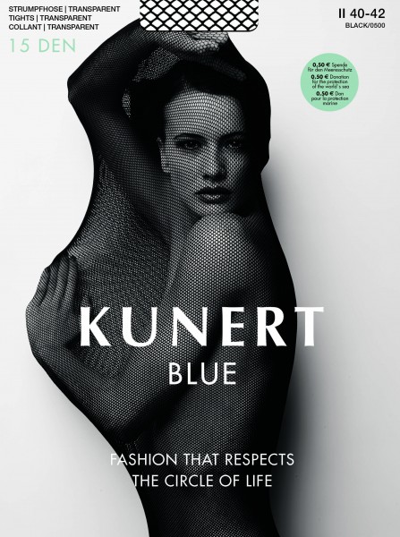 Kunert - Transparent collant made from sustainable materials Blue 30