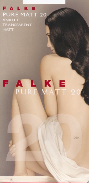 FALKE Pure Matt 20 - Transparent ankle calzini con a matt finish