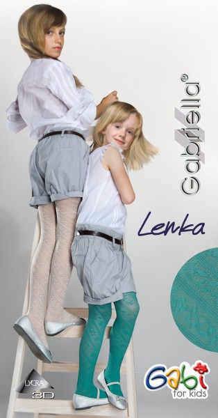 Gabriella - Elegant motivo floreale children&#039;s collant Lenka