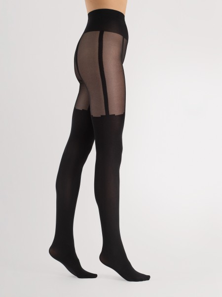 Fiore - Trendy mock suspender tights Milla 40 DEN