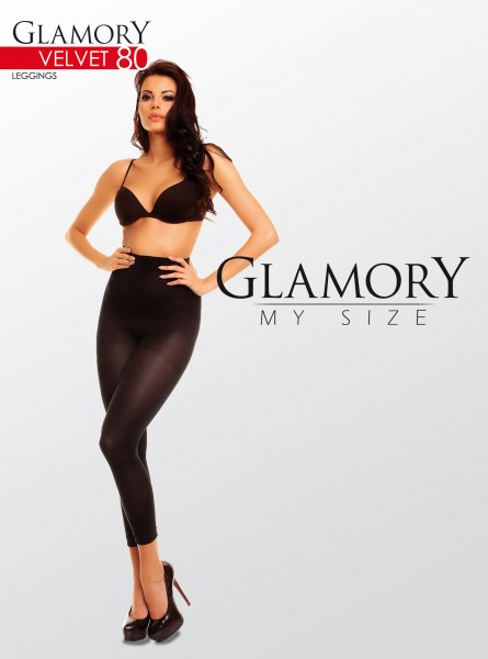 Glamory Velvet 80 Plus Size - Pantacollant in microfibra 80 denari