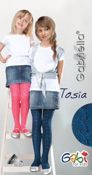 Gabriella - Opaco heart modello children&#039;s collant Tosia
