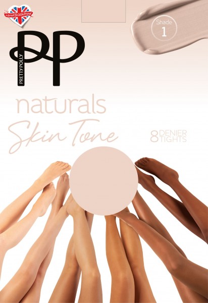 Pretty Polly Natural Skin Tones - Collant 8 denari, velatissimo per l’estate