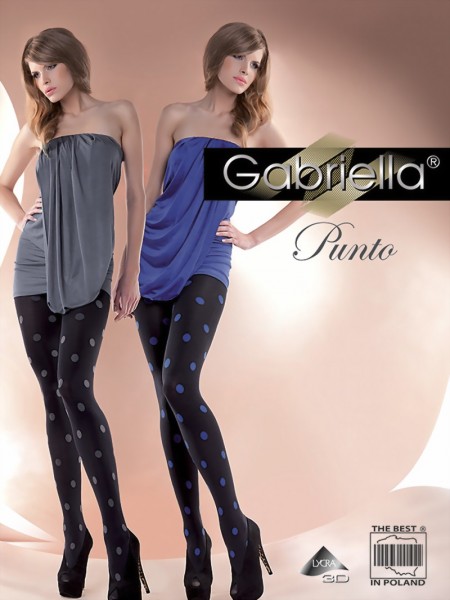 Gabriella - Opaque spot pattern tights Punto