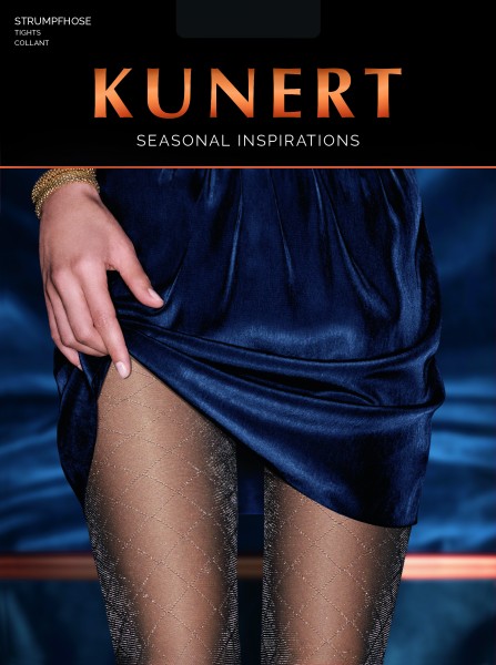 KUNERT Luxur Graphic - Semi-Opaco collant con lurex diamonds