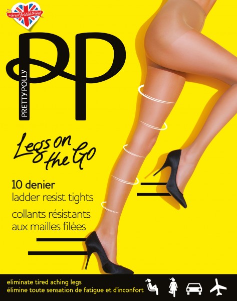 Pretty Polly Legs on the Go - 10 denier ladder resist collant