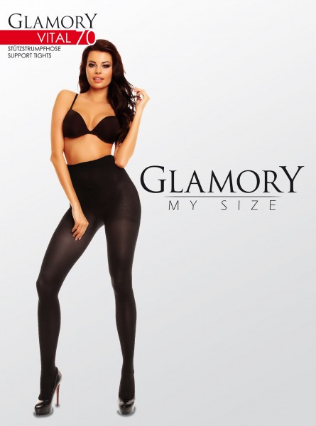 Glamory - Plus size support collant Vital 70 denier