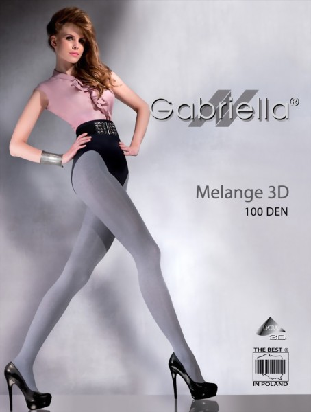 Gabriella - Opaque tights Melange 100 den