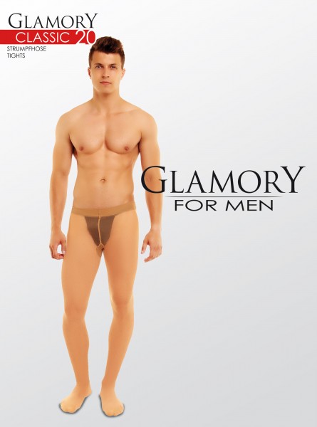 Glamory Classic 20 - Collant trasparente per uomo