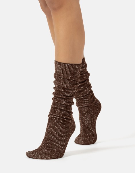Cette - Calzini con fibre metallizzate, bordo confort