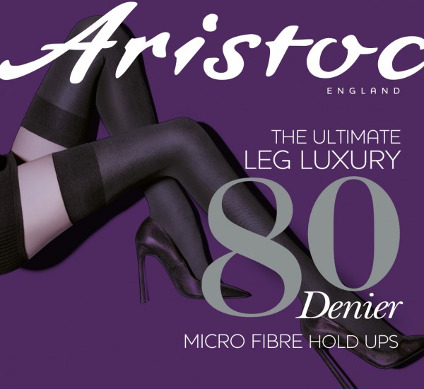Aristoc - Calze autoreggente microfibra 80 denari balza liscia