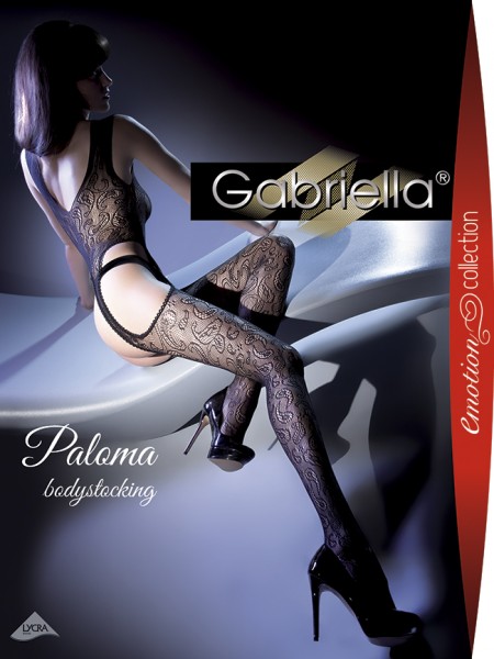 Gabriella - Sensuous motivo floreale retebodystocking Paloma