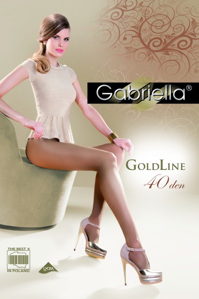 Gabriella - Elegant classic collant Gold, 40 DEN