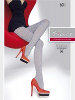 Fiore - Opaque patterned tights 60 DEN Fiore - Opaque patterned tights 60 DEN